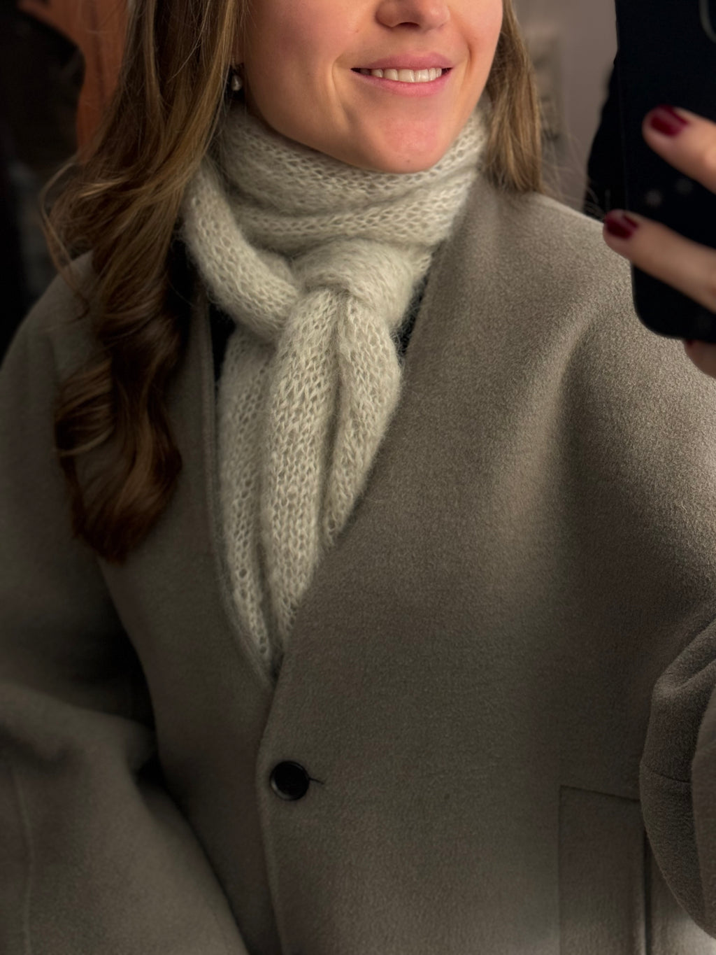 Scandi Scarf Mohair Edition – stripete og ensfarget versjon