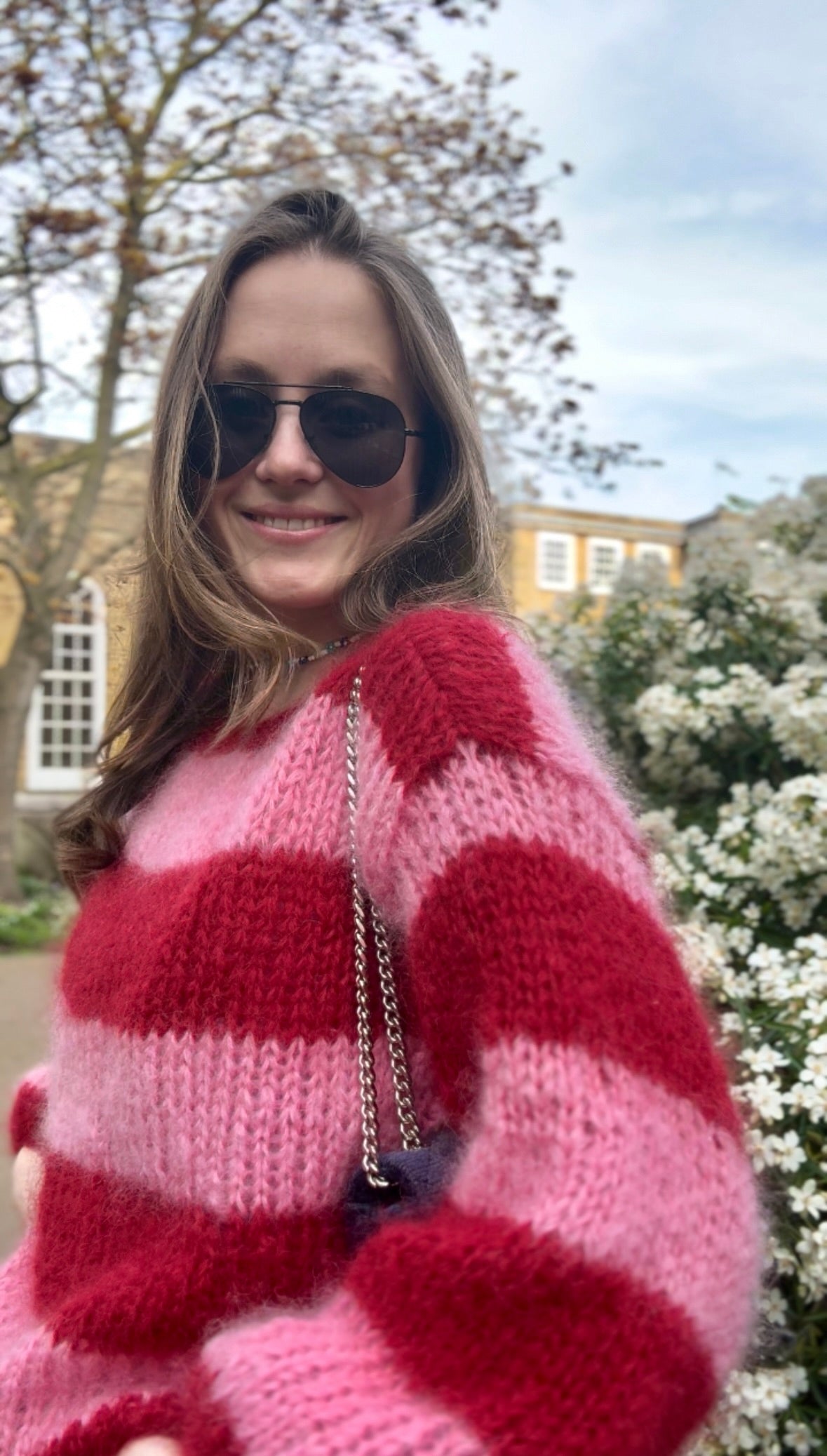 Scandi Sweater (pink & red)