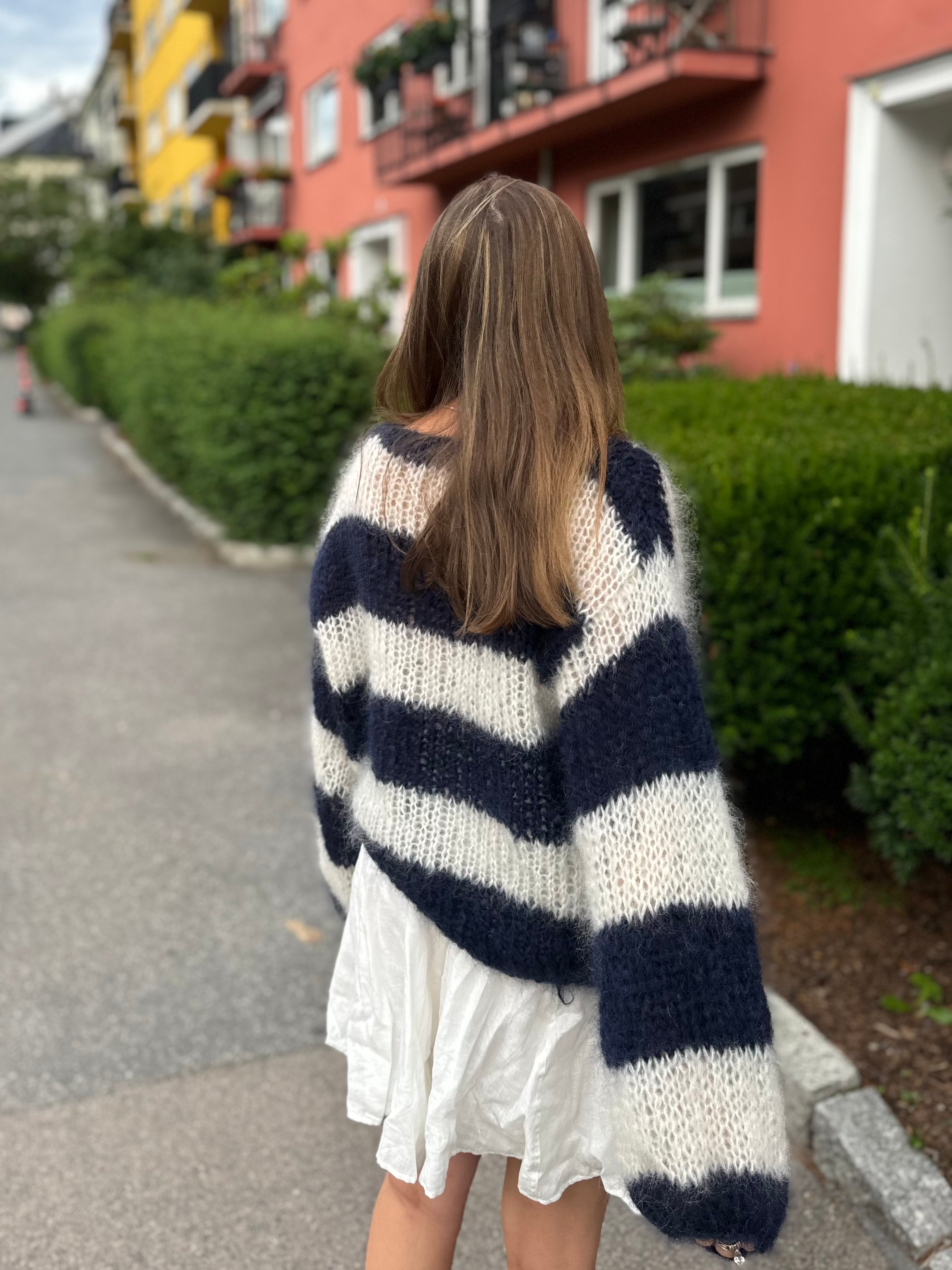 Scandi Sweater (navy & white) – Klin Cocos