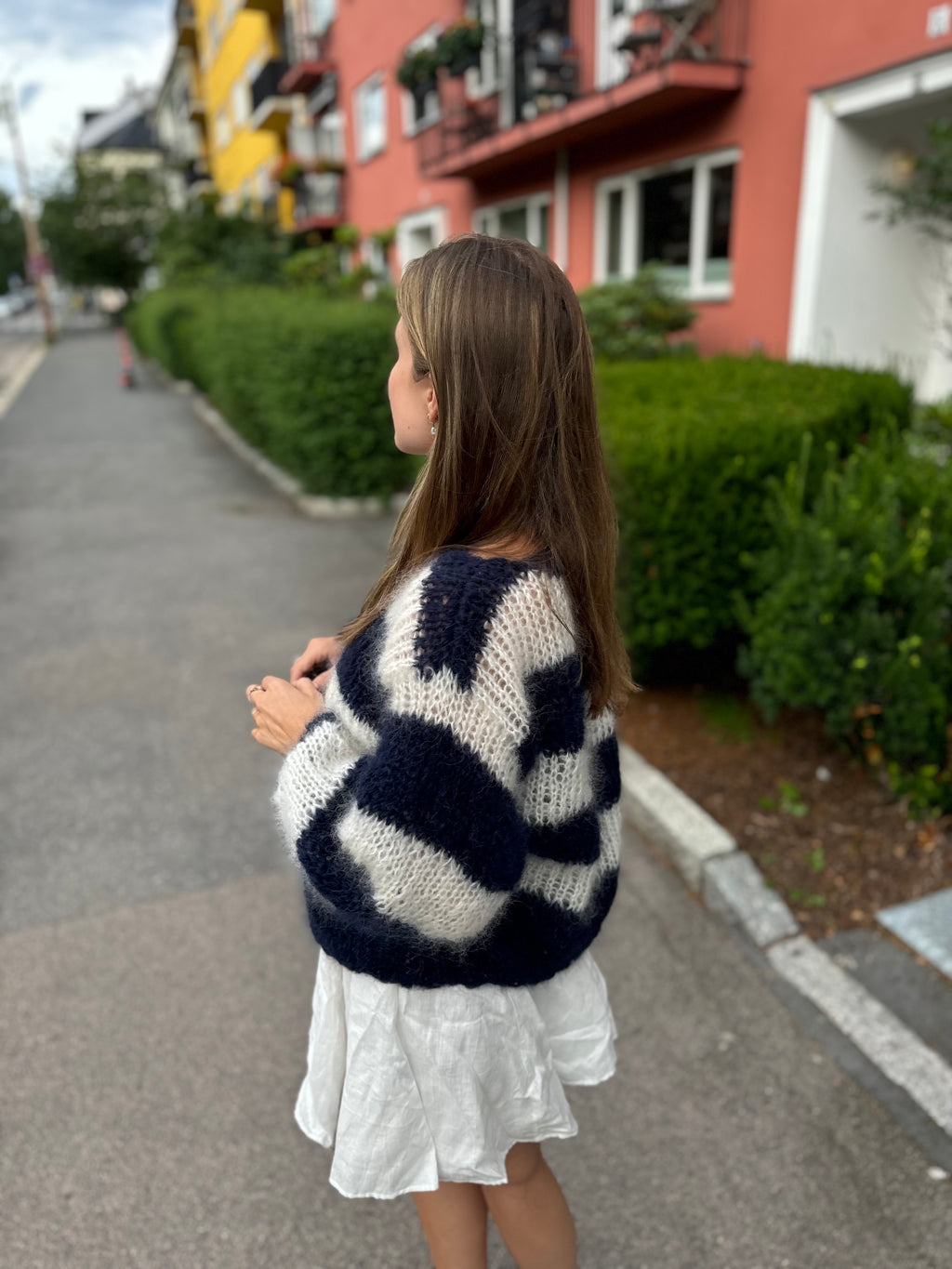 Scandi Sweater (navy & white)