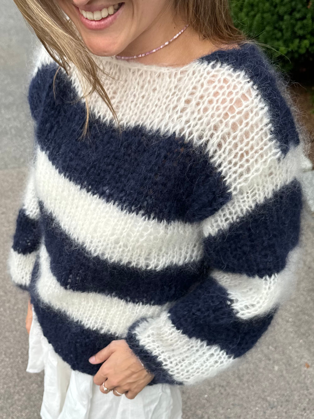 Scandi Sweater (navy & white)