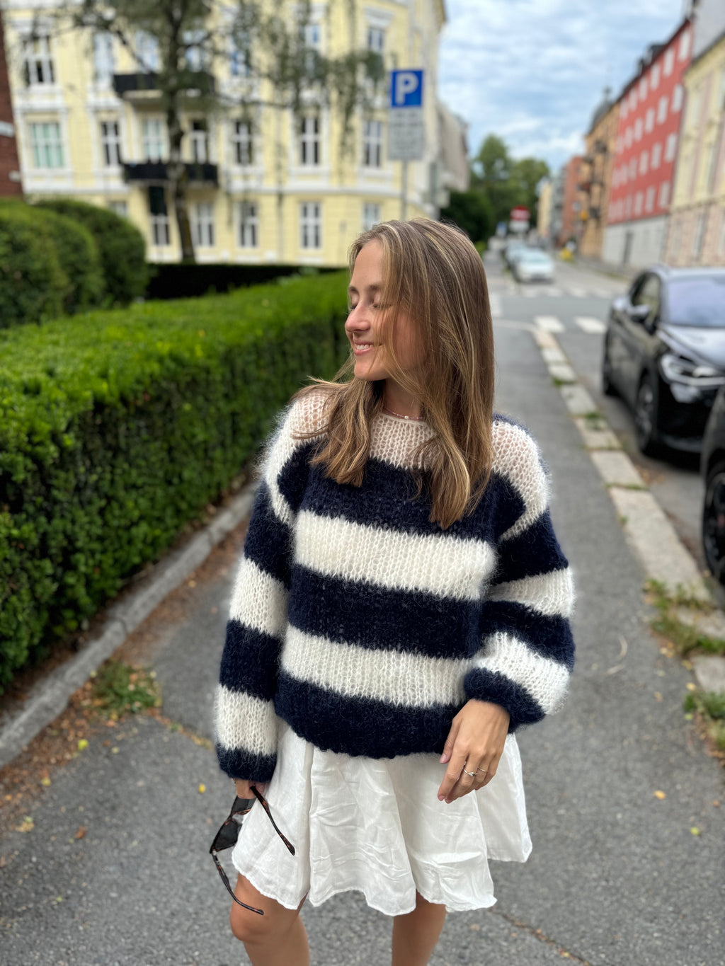 Scandi Sweater (navy & white)
