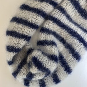 Scandi Scarf Mohair Edition - striped & one-colour version